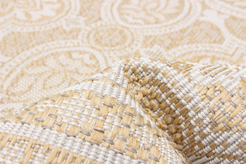 Neisha Traditional Gold Rug 6'7\" X 9'6\" Area Rug