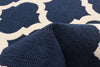 Sophie Ivory-Navy Area Rug - 5'3" x 7'7"