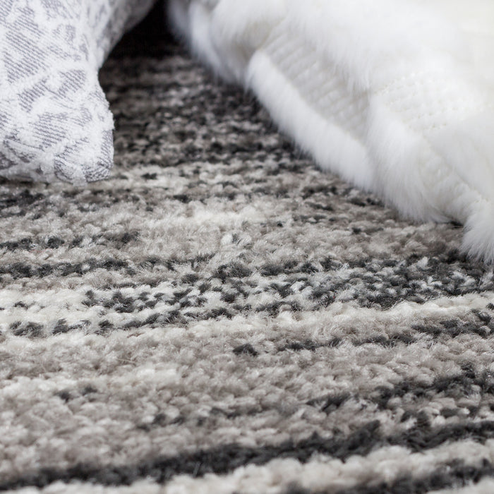 Lav Grey Waves 4x6 Area Rug
