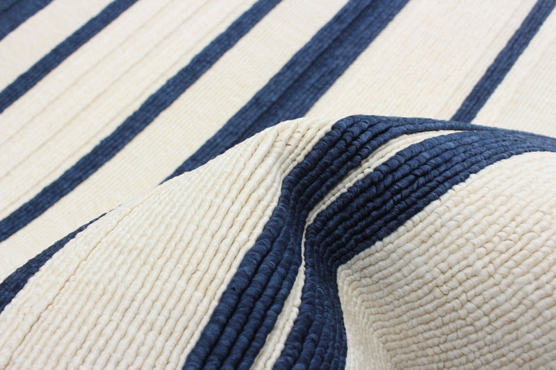 Talya Blue-Ivory 2'8\" x 4'11\" Area Rug