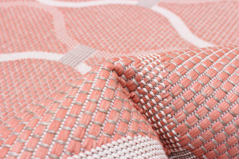 Neisha Abstract Coral Rug 6'7\" X 9'6\" Area Rug