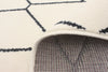 August White-Navy 6'7" x 9'6" Area Rug