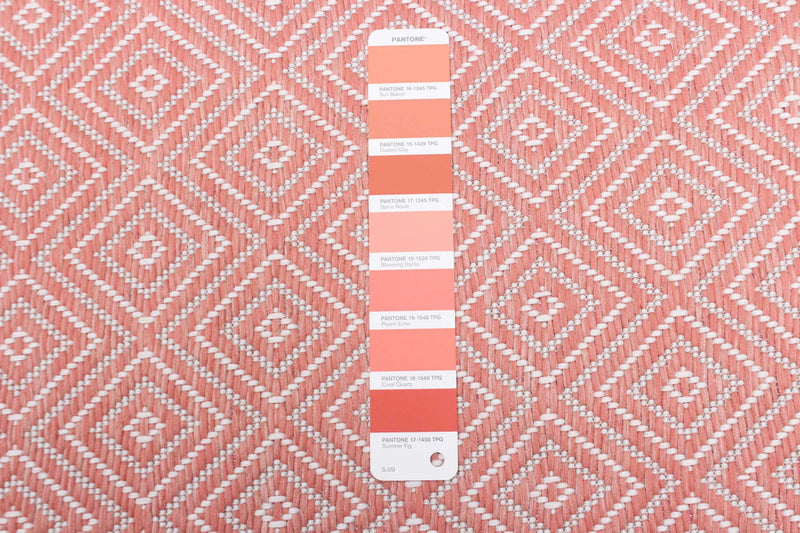 Neisha Diamond Coral Rug 5'3\" X 7'3\" Area Rug