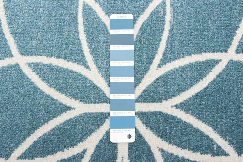 Terali Turquoise Machine Washable Area Rug - 6'0\" x 9'0\"