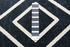 Kenza Blue Machine Washable Area Rug - 6'0" x 9'0"
