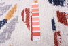 Paloma Sunburst Navy, White Area Rug - 8'0" x 10'0"