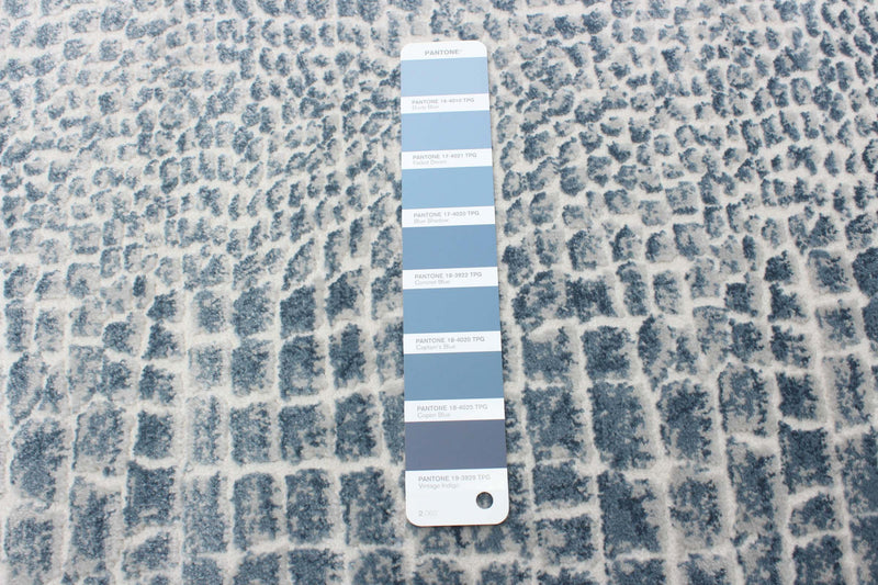 Kecia Navy/cream Rug 6'7\" X 9'6\" Area Rug