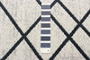 Damali Ivory/Blue Machine Washable Area Rug - 2'6" x 8'0"