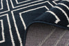 August Geod Navy-White 7'10" x 10'2" Area Rug