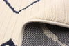 Kimi Blue-Ivory 3'11" x 5'7" Area Rug