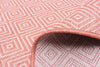 Neisha Diamond Coral Rug 6'7" X 9'6" Area Rug