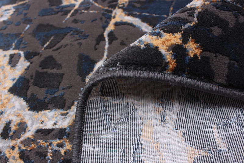 Black Marble Area Rug - 8'0\" x 10'0\"