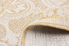 Neisha Traditional Gold Rug 6'7" X 9'6" Area Rug