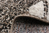 Vera Earth Taupe/Black Area Rug - 2'7" x 8'4"