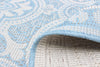 Neisha Traditional Light Blue Rug 6'7" X 9'6" Area Rug