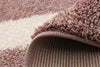 Luci Pink Shag 3'11" x 6'0" Area Rug