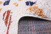Paloma Sunburst Navy, White Area Rug - 3'11" x 5'11"