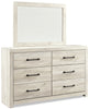 Abby Mirror - {Rustic}, {Industrial} style Mirror in White {Engineered Wood}