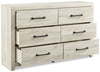 Abby Dresser - {Rustic}, {Industrial} style Dresser in White {Engineered Wood}