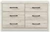 Abby Dresser - {Rustic}, {Industrial} style Dresser in White {Engineered Wood}