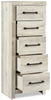 Abby Narrow Chest - {Rustic}, {Industrial} style Chest in White {Engineered Wood}