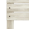 Abby Twin Panel Headboard - {Rustic}, {Industrial} style Headboard in White {Engineered Wood}