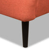 Aimy Linen-Look Fabric Accent Chair - Orange - {Modern}, {Retro} style Accent Chair in Orange {Plywood}, {Solid Woods}