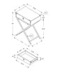 Alana Wood Accent Table - {Contemporary}, {Industrial}, {Modern}, {Retro} style End Table {Medium Density Fibreboard (MDF)}