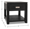 Bronx End Table - Charcoal - Contemporary style End Table in Charcoal Acacia