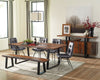Bowery 5-Piece Dining Package - {Rustic}, {Industrial} style Dining Room Set