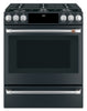 Café 30" Slide-In Dual-Fuel Convection Range - CC2S900P3MD1 - Dual Fuel Range in Matte Black