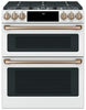 Café Slide-In Double-Oven Gas Range with Convection - CCGS750P4MW2 - Gas Range in Matte White