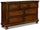 Chelsea Bedroom 7-Drawer Dresser, 60"W x 38"H - Cherry Brown