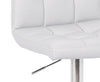 Cruz White Bar Stool - {Contemporary} style Bar Stool in White {Metal}