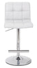 Cruz White Bar Stool - {Contemporary} style Bar Stool in White {Metal}