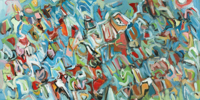 "Lignes 2" Giant Art 72x36 Wall Art