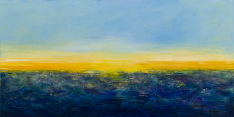 \"Ocean Mood\" Giant Art 72x36 Wall Art