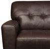 Curt Genuine Leather Sofa - Brown - {Modern}, {Retro} style Sofa in Brown {Solid Woods}