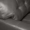 Curt Genuine Leather Chair - Grey - {Modern}, {Retro} style Chair in Grey {Solid Woods}