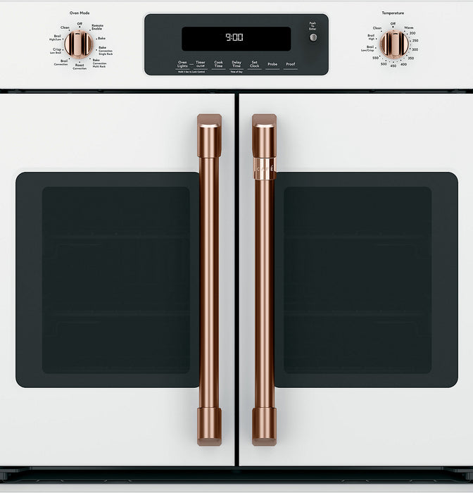 Café French-Door Wall Oven Brushed Copper Knobs and Handles - CXWSFHKPMCU