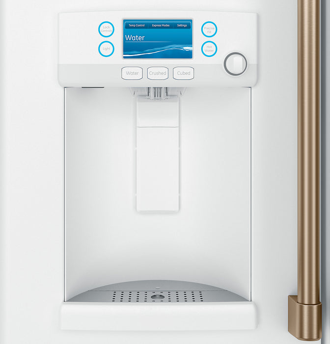 Cafe 36\" 22.2 Cu. Ft. French-Door Refrigerator - Matte White - CYE22TP4MW2
