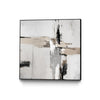 "Off Edge Ii" Canvas Framed Black 20x20 Wall Art