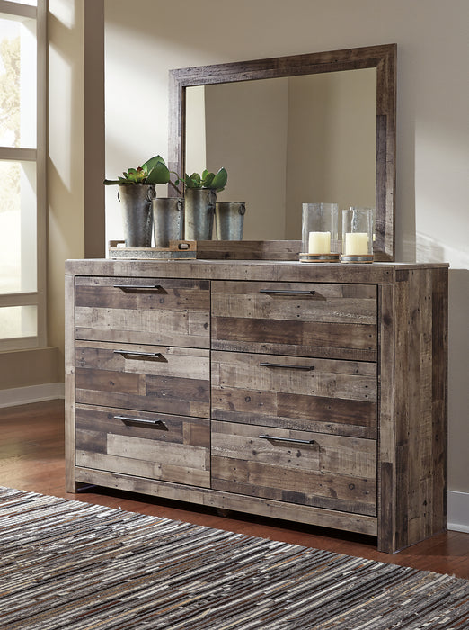 Derekson Bedroom Dresser Mirror - Grey