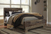 Derekson Queen Bed - {Rustic}, {Contemporary} style Bed in Grey {Engineered Wood}, {Medium Density Fibreboard (MDF)}