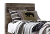 Derekson Twin Bed - {Rustic}, {Contemporary} style Bed in Grey {Engineered Wood}, {Medium Density Fibreboard (MDF)}