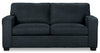 Made in Canada Fiona 74\" Chenille Fabric Full-Size Sofa Bed with Track Arms - Navy Blue