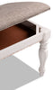 Grace Bench – Antique White - Country style Bench in Antique White Poplar