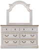 Grace Mirror – Antique White - {Country} style Mirror in Antique White {Poplar}