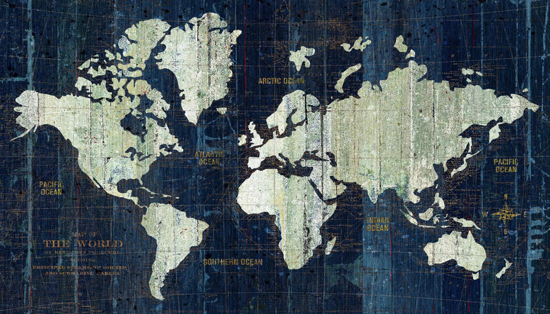 \"Old World Map\" Giant Art 84x48 Wall Art