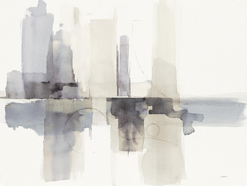 \"Improvisation Ii Gray\" Giant Art 72x54 Wall Art